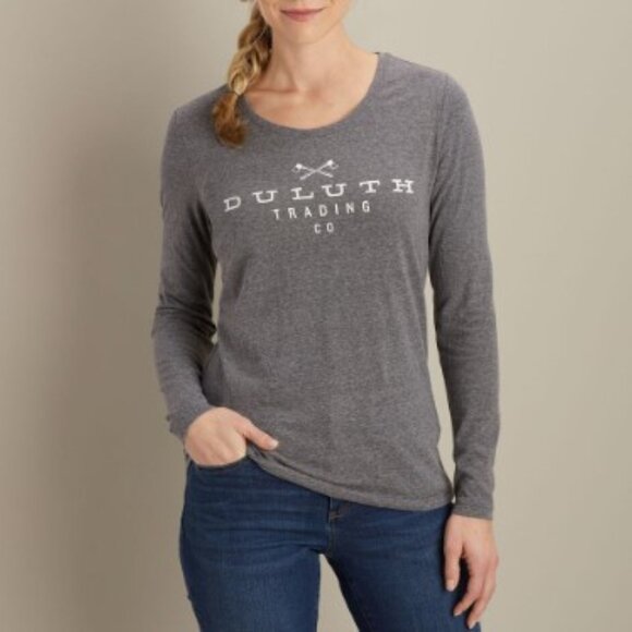 Duluth Trading Co Lightweight Longtail Slub Logo Long Sleeve size XL - Picture 1 of 11